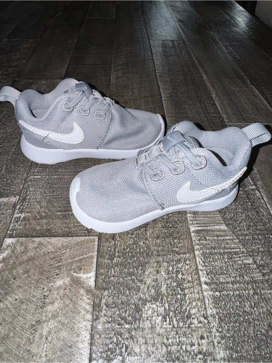 Nike Other - Nike Kids' Light Gray Mesh Sneakers with White Swoosh
